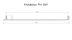 Чертеж панелей Кликфальц Pro Gofr Grand Line
