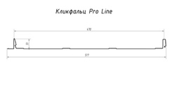 Чертеж панелей Кликфальц Pro Line Grand Line
