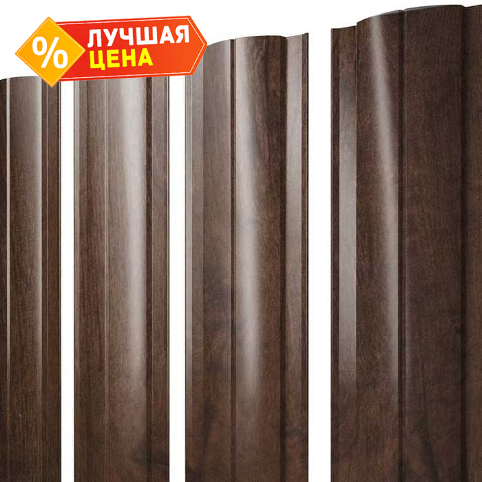 Штакетник Круглый Grand Line 0,4 Print Premium Antique Wood Antique Wood