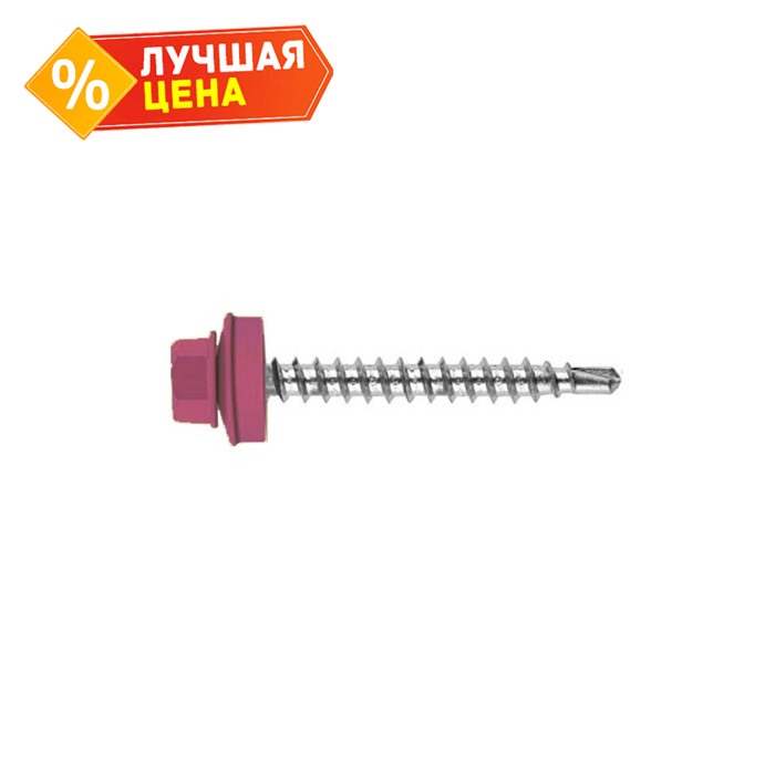 Саморез кровельный Daxmer 4,8х70 RAL 3020 (100) сверло №1