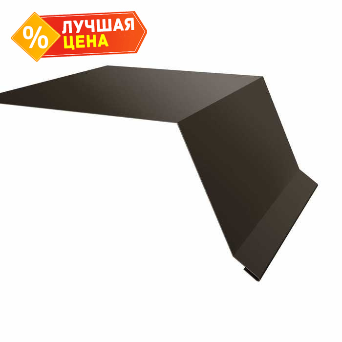 Планка капельник 100х55 0,45 Drap RR 32 темно-коричневый