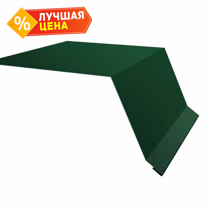 Планка капельник 100х55 0,5 Quarzit lite с пленкой RAL 6005 зеленый мох