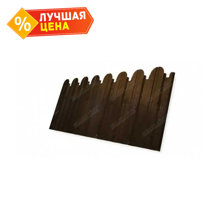 Профлист фигурный Grand Line C10A 0.45 Print Premium Antique wood