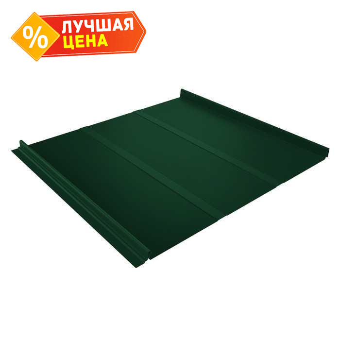 Фальцевая кровля Кликфальц Line Grand Line 0,5 Velur X RAL 6005 Зеленый Мох