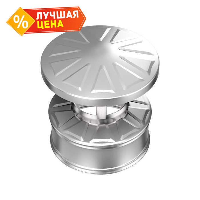 Оголовок Металл и Ко 210х150 Оц 0,5+AISI 430 0,5 (конденсат)