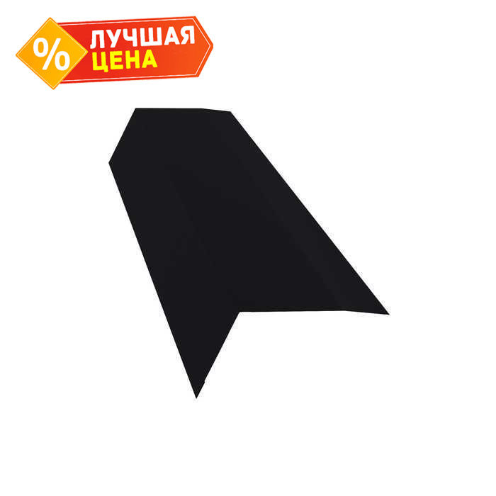 Планка карнизная 100х65 0,5 Drap RAL 9005 черный