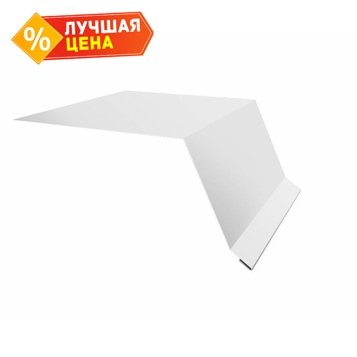 Планка капельник 100х55 0,45 Drap с пленкой RAL 9003 сигнальный белый