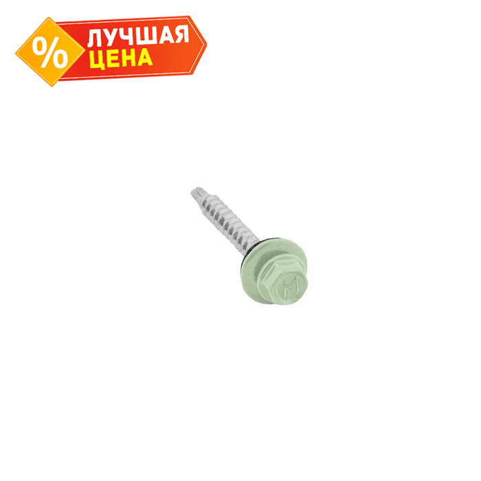 Саморез кровельный Daxmer 4,8х35 RAL 6019 (250) сверло №1