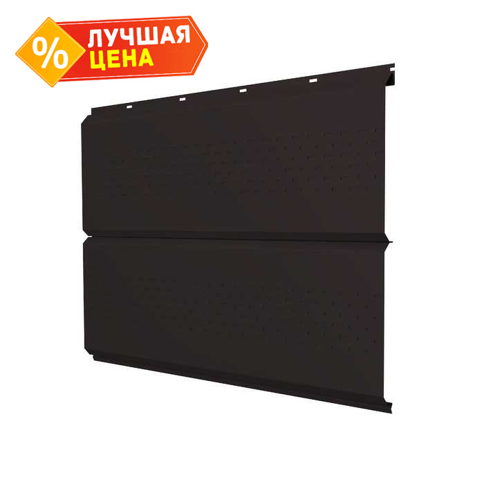 Софит ЭкоБрус new c перфорацией 0,5 Satin Matt RAL 9005 черный