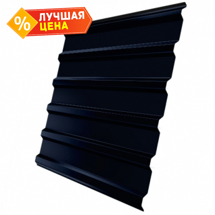 Профлист Grand Line C20R 0.5 GreenCoat Pural BT, matt RR 33 Черный