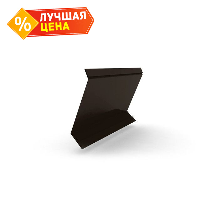 Планка примыкание в штробу 60 0,5 Satin Мatt RAL 9005 черный