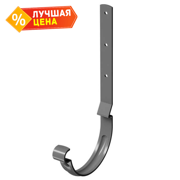 Карнизный крюк длинный STAL PREMIUM, графит