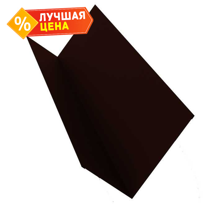 Планка примыкания 90х140 0,5 Velur RR 32 темно-коричневый