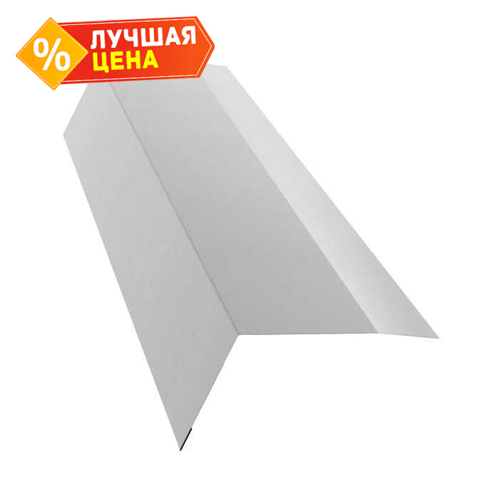 Планка карнизная 100х65 0,5 Satin с пленкой RAL 9003 сигнальный белый