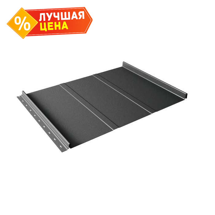 Фальцевая кровля Кликфальц Line Grand Line 0,5 Satin RAL 7016 Антрацитово-Серый