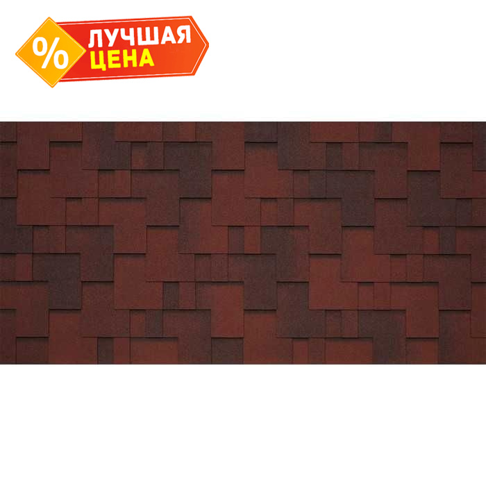 Гибкая черепица Тегола Business Plus GOTHIK Tasso rosso 405