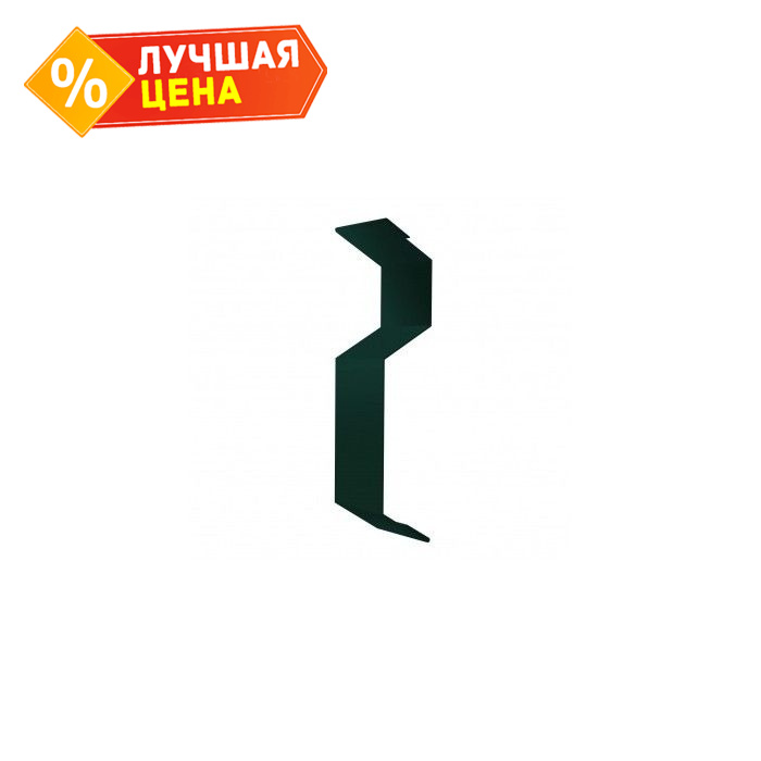 Планка примыкания внакладку 25х17х35х17 0,5 GreenСoat Pural с пленкой RR 11 темно-зеленый (RAL 6020 хромовая зелень)