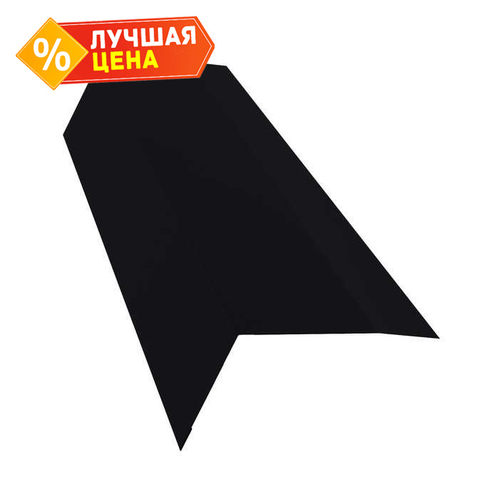 Планка карнизная 100х65 0,5 PurLite Мatt RAL 9005 черный