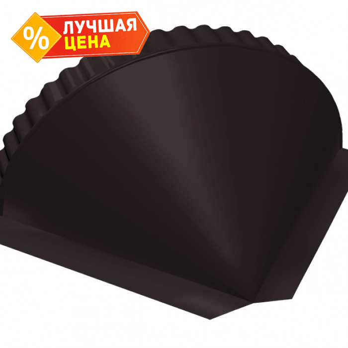 Заглушка конусная Quarzit lite RAL 9005 черный