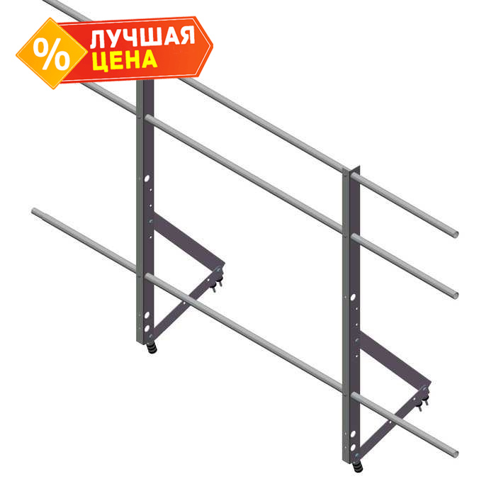 Ограждение кровельное Optima 1,2х2м RAL 8017