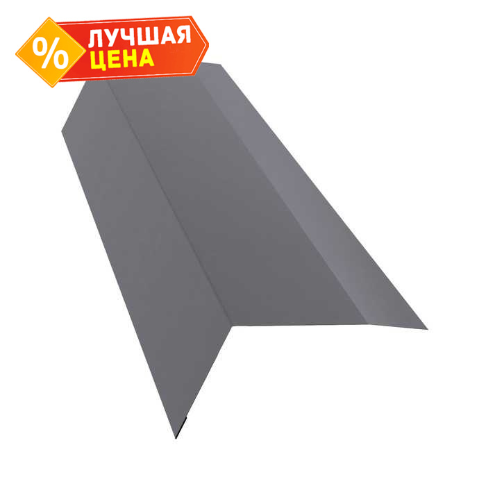 Планка карнизная 100х65 0,5 Satin с пленкой RAL 7004 сигнальный серый