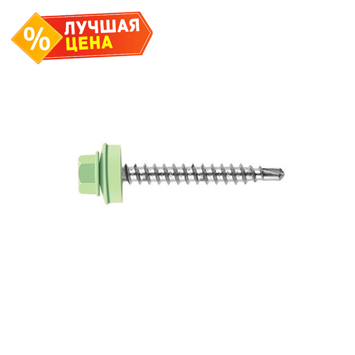 Саморез кровельный Daxmer 4,8х50 RAL 6018 (150) сверло №1