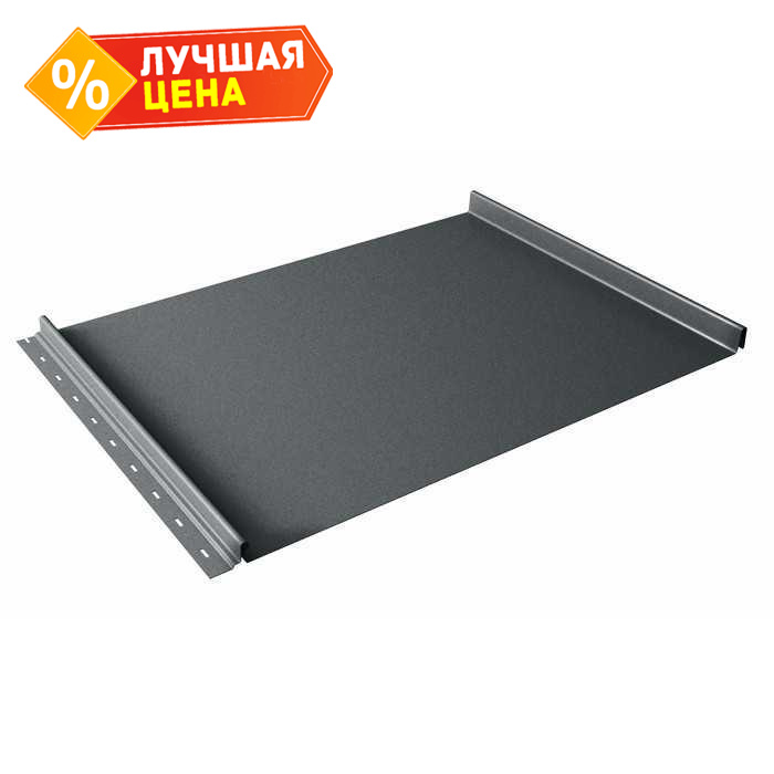 Фальцевая кровля Кликфальц Line Grand Line 0,5 GreenCoat Pural BT, matt RAL 7016 Антрацитово-Серый