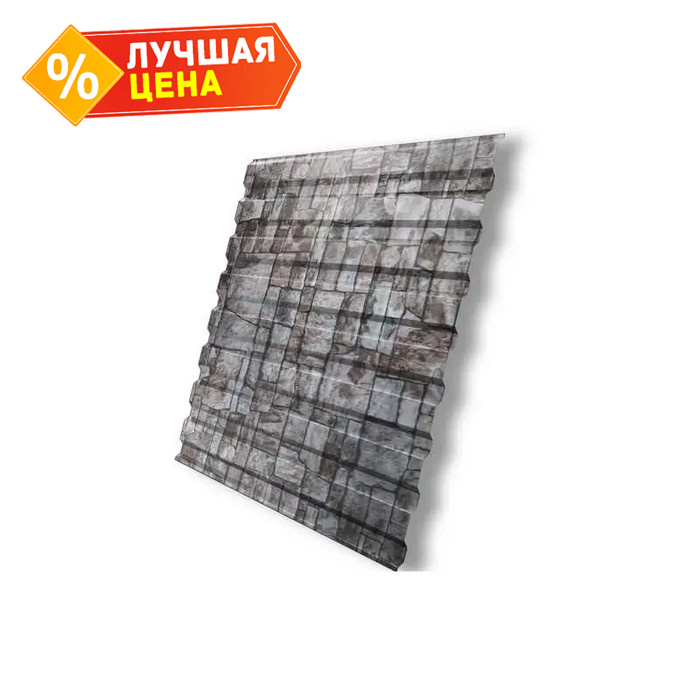 Профлист Grand Line C20А 0.45 Print Elite с пленкой Fine stone