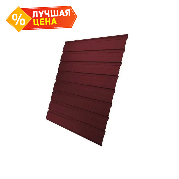 Профлист Grand Line C10В 0.5 PurLite Matt RAL 3005 Красное вино