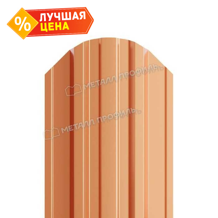 Штакетник Металл Профиль TRAPEZE-O 0,5 AGNETA® Copper/Copper Медный/Медный