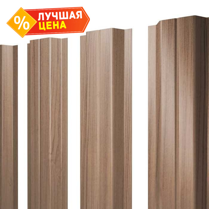 Штакетник П-образный А Grand Line 0,45 Print Elite Honey Wood Honey Wood