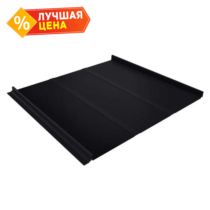 Фальцевая кровля Кликфальц Line Grand Line 0,5 Velur X RAL 9005 Черный