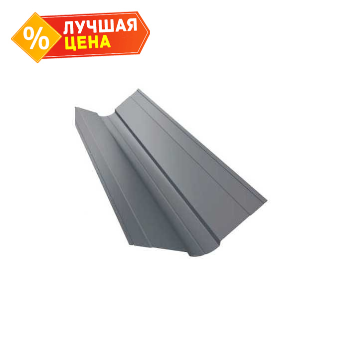 Планка ендовы верхней фигурной 70x70 0,45 PE с пленкой RAL 9003 сигнальный белый