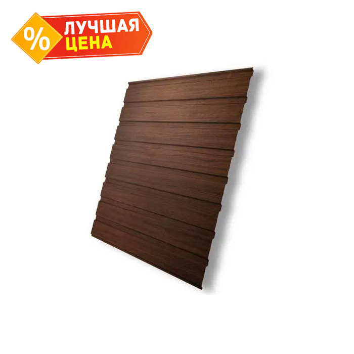 Профлист Grand Line C10В 0.45 Print Elite Choco wood