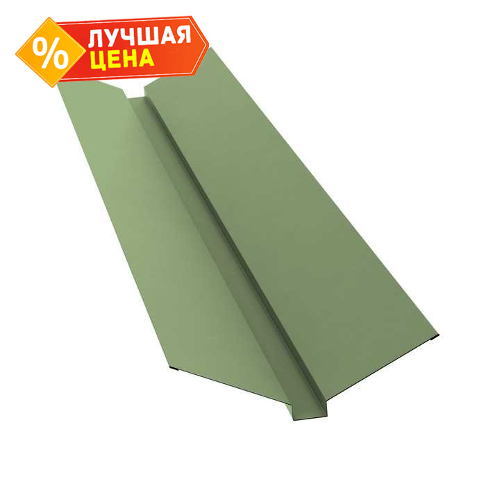 Планка ендовы верхней 115х30х115 0,45 PE с пленкой RAL 6019