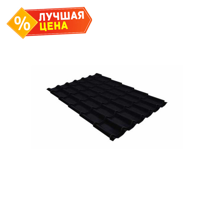 Металлочерепица Grand Line Modern 0,45 Drap RAL 9005 Черный