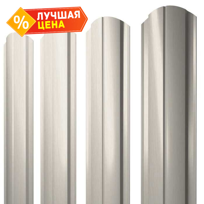 Штакетник Полукруглый Slim фигурный Grand Line 0,45 Print Elite Milky Wood Milky Wood