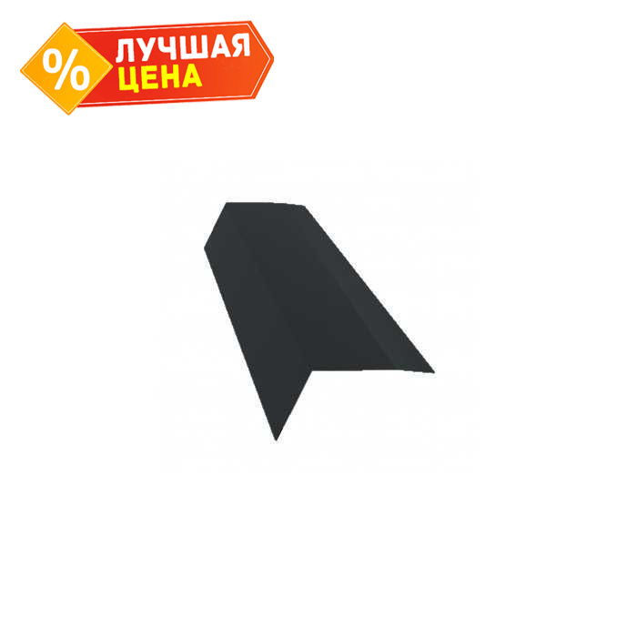 Планка карнизная 100х65 0,5 GreenCoat Pural BT, matt RR2Н3 (RAL 7016 антрацитово-серый)