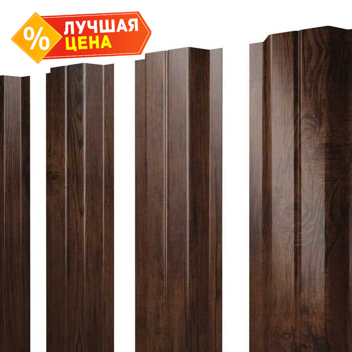 Штакетник П-образный В Grand Line 0,45 Print Elite Cherry Wood Cherry Wood