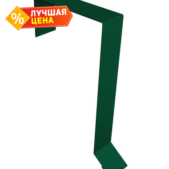 Планка торцевая фальц 60х97 0,5 Satin Мatt RAL 6005 зеленый мох