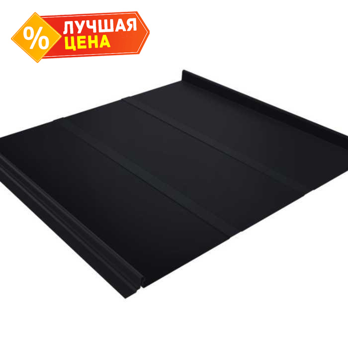 Фальцевая кровля Кликфальц Grand Line 0,5 Satin Matt RAL 9005 Черный