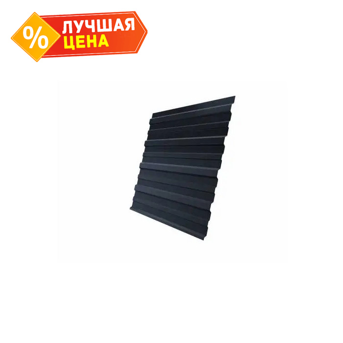 Профлист Grand Line C10A 0.5 Rooftop Matte с пленкой RAL 7024 Мокрый асфальт