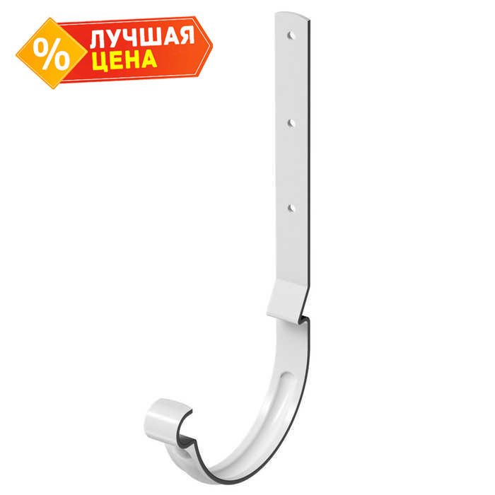 Карнизный крюк длинный STAL PREMIUM, пломбир