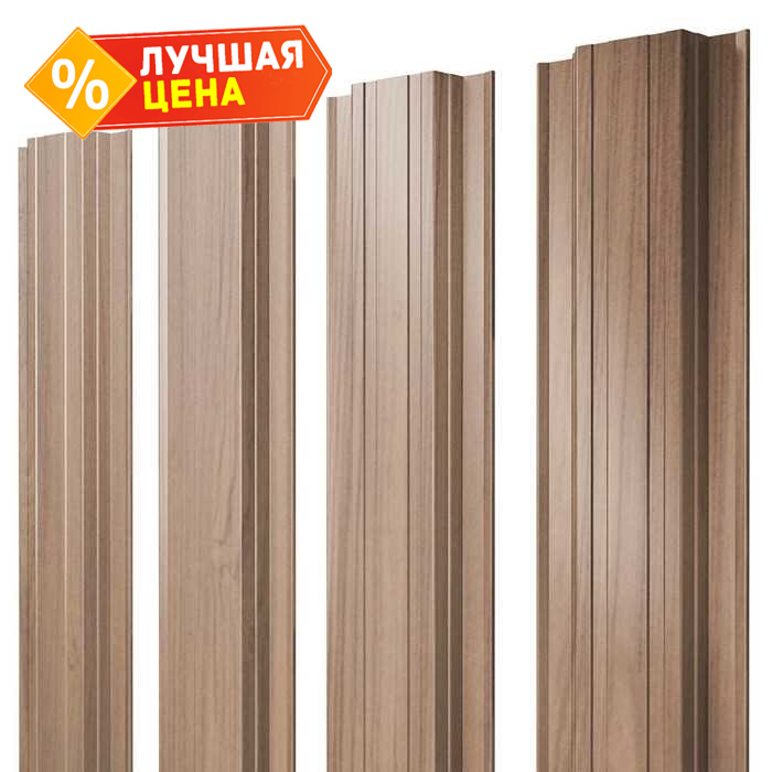 Штакетник Прямоугольный Grand Line 0,45 Print Elite Honey Wood Honey Wood