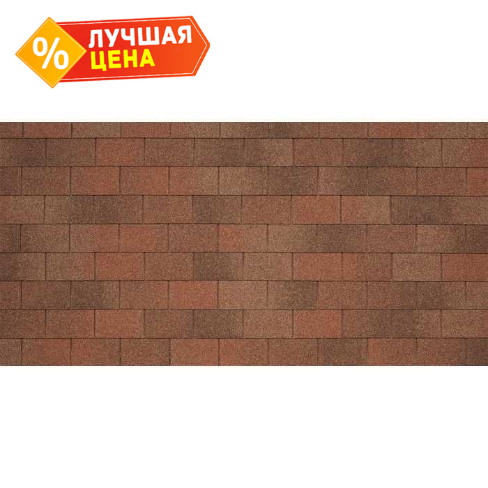 Гибкая черепица Тегола Business Plus RECTANGULAR Terracotta europeo 414