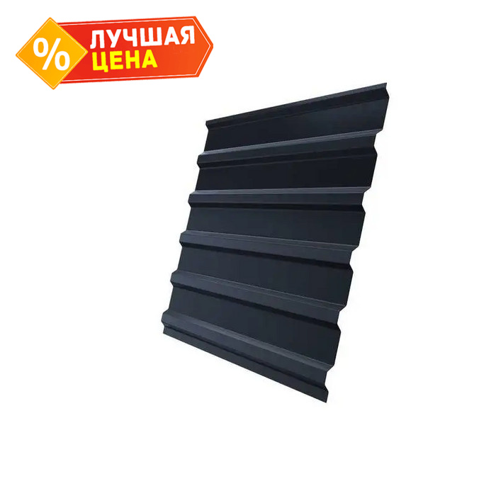 Профлист Grand Line C20В 0.5 Satin RAL 7024 Мокрый асфальт