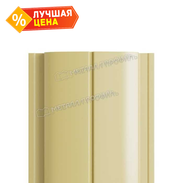 Штакетник Металл Профиль ELLIPSE-T 0,5 NormanMP RAL1014 Слоновая кость