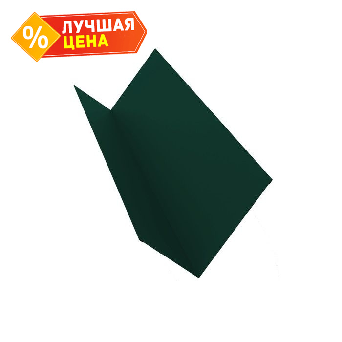 Планка примыкания 150х250 0,5 Satin Мatt RAL 6005 зеленый мох