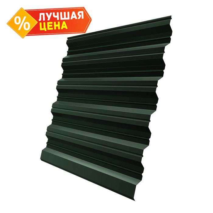 Профлист Grand Line HC35R 0.5 GreenCoat Pural BT, matt RR 11 войно-зеленый