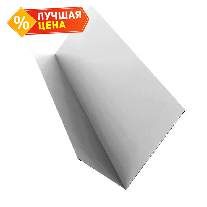 Планка примыкания 90х140 0,5 Satin с пленкой RAL 9003 сигнальный белый